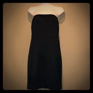 Express Satin Strapless Dress